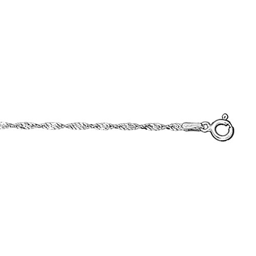 HELIOS BIJOUX Chaîne cheville maille vrillees argent 925‰ 23cm + écrin (offert) + Certificat d'Authenticité Argent 925‰
