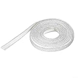 15 x 3 mm Pelletofen-Heizungsdichtung, Flachseil mit Ofentürdichtung, Fiberglas, hitzebeständig, geeignet für Ofendichtungen, Ofen, Glaskessel, Dehnungsfuge (250 cm)