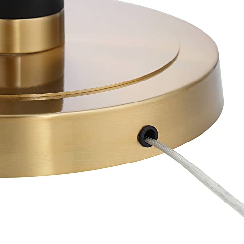 Possini Euro Design Ventura Mid Century Modern Torchiere Floor Lamp Standing Led 75" Tall Black Antique Brass Gold Metal Frosted Glass Bowl Shade For Living Room Reading House Bedroom Home Office #TOP6