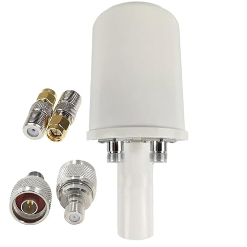 Sxmrmnx Antena de de doble polarización 5G, bocina de alimentación 1700-4200 MHz, WiFi 3G, 4G, 5G, reflector parabólico de 2 x 32 dBI solo alimentación