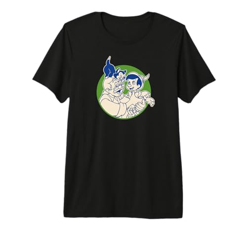 T-shirt Pinocchio Disney Geppetto Figaro coton premium haut mode homme femme