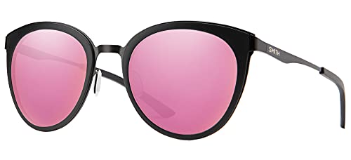 Smith Somerset Sunglasses, Matte Black/Pink Mirror, one Size