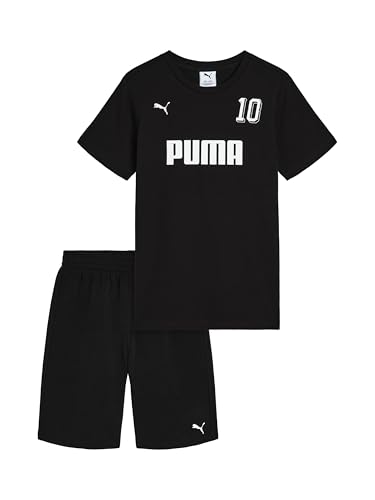 Image of PUMA Kids Graphic T-Shirt & Fleece Short Set (Toddler)