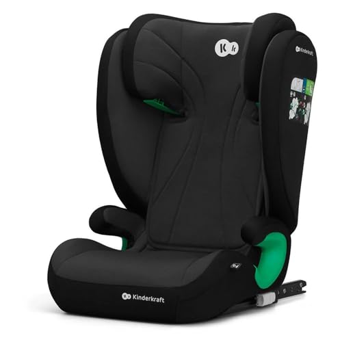 Kinderkraft JUNIOR FIX 2 i-Size Siège auto bébé Groupe 2/3 100-150 cm, de 3,5 à 12 ans, avec Isofix fixation, Têtière ajustable en hauteur 10 niveaux,...