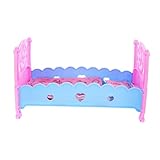 Mini lit pour poupée - ce lit de poupée peut être un meuble nécessaire pour la chambre de la maison de poupée ou la chambre d'enfant de la mini maison, de lit de poupée pour enfants