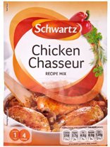 6 X SCHWARTZ CHICKEN CHASSEUR SACHET(6 PACK BUNDLE)
