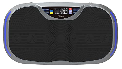Newgen Medicals Vibrationplatte: 4D-Vibrationsplatte mit 3 Programmen & 2 Expandern; 300 W; bis 120 kg (Vibrationsplatte… – Bild 5