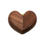 YIXANNX Caja organizadora de joyas, caja de Para madera para anillos, boda, ceremonia, propuesta, elegante, portátil, para guardar baratijas, regalo, de Para