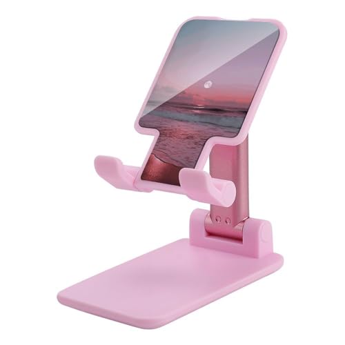 Support téléphone portable pliable pour bureau violet idéal pour télétravail et séries