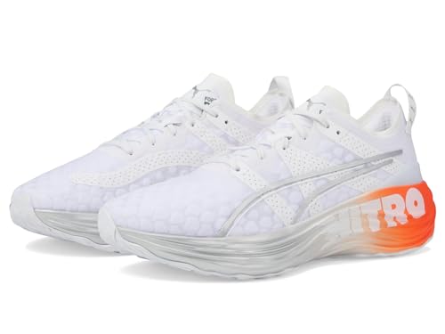 Puma Foreverrun Nitro Silver Puma White/Puma Silver/Cherry Tomato 7 D (M)
