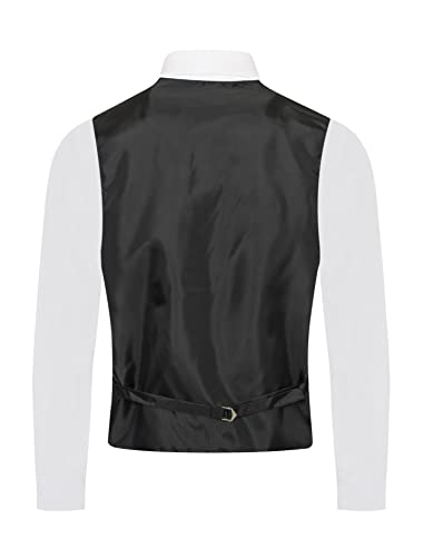 Men's Premium Vertical Lines Tone on Tone Stripes Vest - Necktie – Bow Tie3