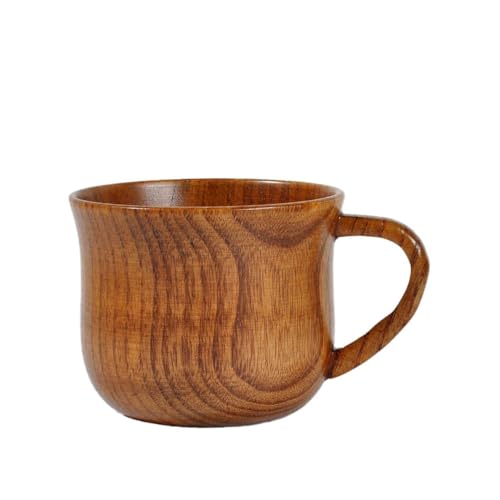 HOLIDYOYO 木のコップ 日本茶カップ エスプレッソカップ 日本のコーヒーマグ 木製 木製ウォーター ビールのジョッキ マグ 竹 Brown