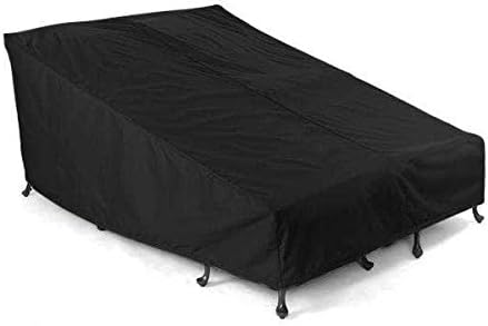 Covermates Fundas dobles para tumbona, poliéster resistente, resistente a la intemperie, dobladillo con cordón, fundas para asientos y sillas, 58