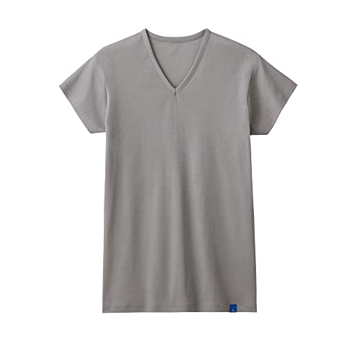 [グンゼ] Ｔシャツ Ｖネック汗とりつき クールマジック MCA512 メンズ グレー L