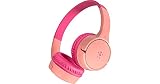 Belkin SoundForm Mini Casque sans Fil pour Enfants avec Microphone, Casques Supra-auraux pour l'enseignement en Ligne, l'école et Les Voyages, Compatible avec iPhone, iPad, Galaxy et Autres, Rose