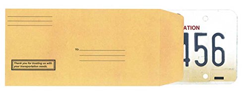 Pre-Printed License Plate Envelopes - Self Seal - (100 per Box)