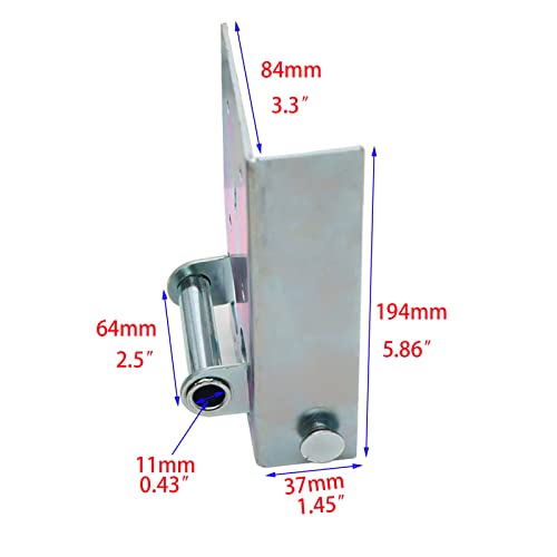 1 Pair Bottom Lifting Brackets Without Fasteners, 7/16-Inch, Heavy Duty Garage Door Bottom Fixtures, Galvanized Steel Brackets Are Mounted At The Bottom Left & Right Corners Of The Garage Door Panels #TOP3