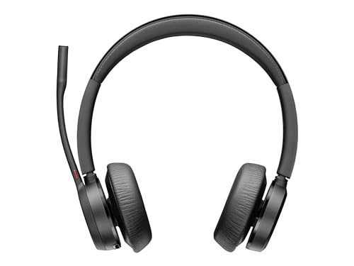 Poly 218476-01 Voyager 4320 Uc Wireless Headset + Charge Stand (Plantronics) - Headphones With Boom Mic - Connect To Pc/Mac Via Usb-A Bluetooth Adapter thumb #1
