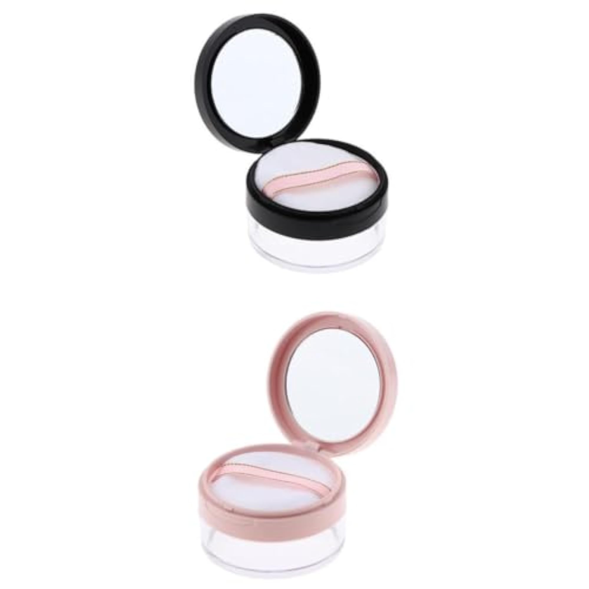 2pcs Empty Loose Powder Case Storage Containers, 20g