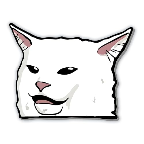 Smudge Cat Vinyl Bumper Sticker