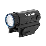 SecurityIng 500 Lumens LED Tactical Strobe Gun Flashlight, 2 Modes Cree XP-L HI Pistol Handgun Mini...