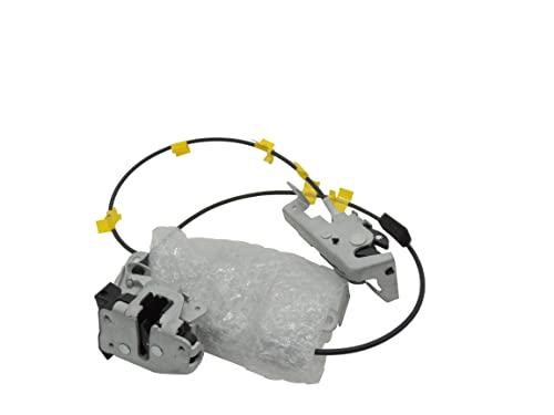 Image of HiSport Rear Door Lock Latch & Cable 8L3Z-18264A01-B Left Driver Side - Upper and Lower Locking Latches Assembly Compatible with 2004-2008 Ford F150 Extended Cab Pickup