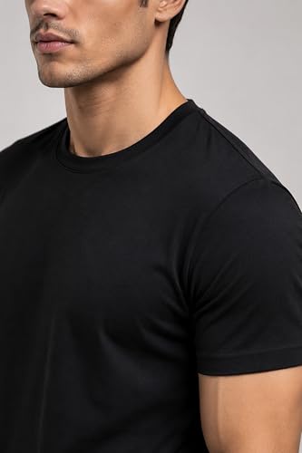 Image of London Hills T Shirt For Man | Men Round Neck Tshirts | Tshirt Shirts Men | Gym T Shirts For mens Workout | T-shirts For Man Cotton Stylish Round Neck T Shirt Half Sleeve Regular Fit Solid Multicolour
