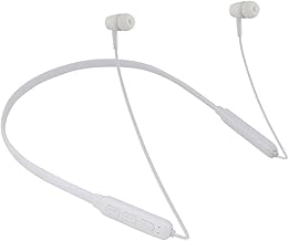 (Refurbished) Sonilex BT311 Extra Bass, 7H Playback, Magnetic Absorption, SweatProof Wireless Neckband Bluetooth Headphone with Mic (White) (SL-BT-311-WHITE)