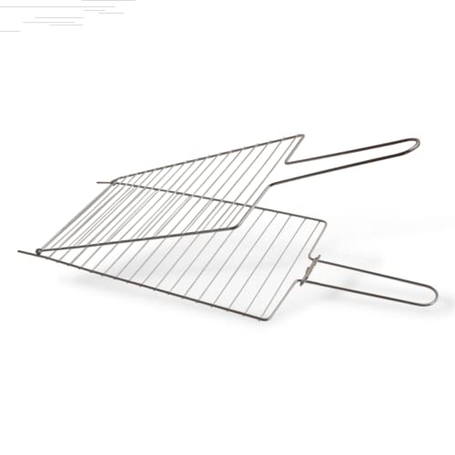 Grelha Churrasqueira churrasco Dupla Reta para Peixe Carne Frango Grelhados