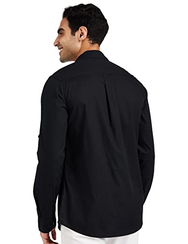 Image of Amazon Brand - Symbol Men's Cotton Shirt | Casual | Plain | Full Sleeve | Summer - Regular Fit (Available in Plus Sizes)