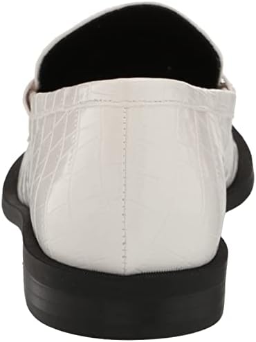 Steve Madden Women's Goodman Loafer, White Croco, 8 | Image 2