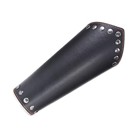 Diamoen Mittelalterliche Armschienen Steampunk Leder Gauntlet Armband Breite Armschiene Rivet Armmanschette Cosplay Props Cover