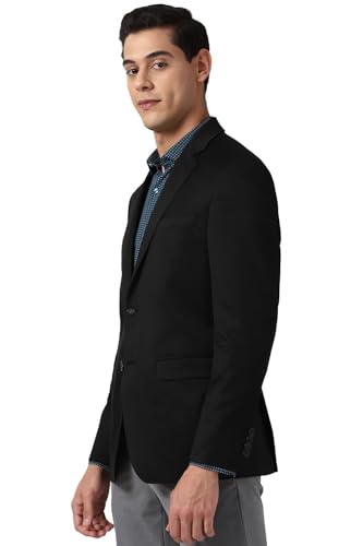 Image of Gwalior Law Firm Stylish Black Advocate Blazer for Men Single Breasted Regular Fit Coat for Wedding Party and Office Wear (Blazer-01)