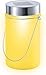Produktbild LED Solarlampe Deko-Licht Sonnen-Lampe Sun Jar Solar-Laterne im Einmachglas mit Bügel Outdoor Sonnen-Licht Solarglas Glasleuchte Dekolampe zum aufhängen Deko Solar-Licht-Lampe im Glas (Gelb)