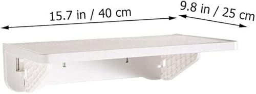 Miniatura 3 de Alipis Estante colgante de pared Estante de almacenamiento de baño Toallero de baño Pp Plástico Fácil Instalar