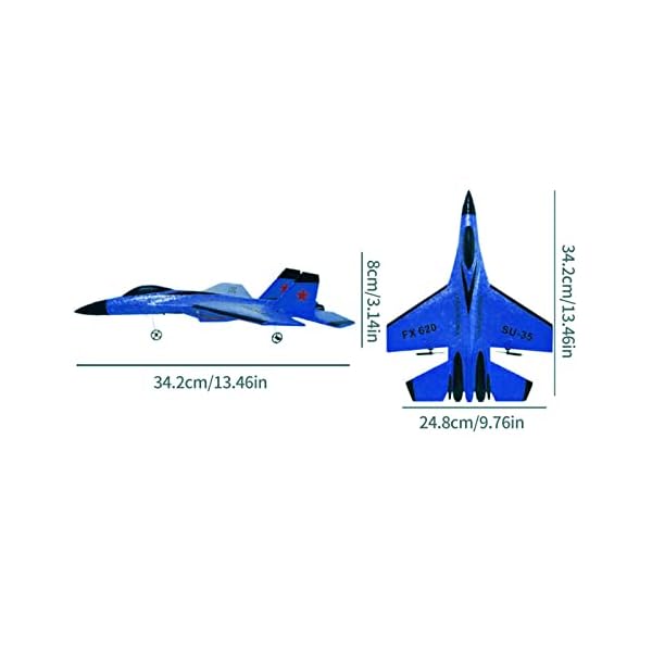 RC Flugzeug Für Erwachsene Und Kinder - 2.4G 2CH Ferngesteuerte Flugzeuge - Ferngesteuertes Kampfjet-Flugzeug Bereit Zum Fliegen - Einfach Zu Fliegendes RC-Segelflugzeug Für Kinder Und Anfänger – Bild 5