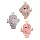 3 Piezas guantes para fregar guantes de ducha toallas de ducha de bebé de bebe bañera niño dibujos animados suministros para shower cepillo de baño Fibra viscosa VICASKY