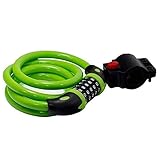 FUERTE RESISTENCIA AL CORTE: el núcleo interior es un cable de acero flexible, grueso y resistente, que proporciona una mayor seguridad y un mejor rendimiento antirrobo. El revestimiento de PVC ayuda a proteger mejor el cable del agua o los arañazos y lo mantiene más duradero para un uso más prolongado.