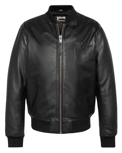 Schott NYC Homme Lcbombbasic Jacket, Noir, XL EU