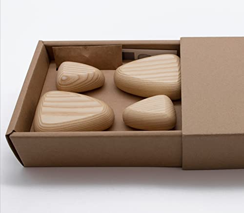 Cosymple Pebble Wood Wall Hooks, Coat Hooks For Wall Mounted, Modern Decorative Hooks Made By Wood In Boho Stytle #TOP4