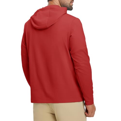 Image of M MAELREG Hoodies for Men Golf Fleece Hooded Sweatshirts Dry Fit Athletic Lightweight Casual Midlayer Mens Hoodies Pullover