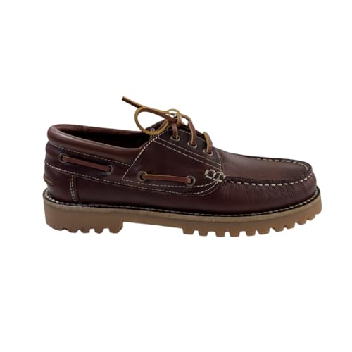 Benavente – Náuticos de Piel Clásicos para Hombre| Zapatos Náuticos con Cordones para Hombre | Suela Antideslizante | Estilo Elegante | para Uso Diario, Otoño e Invierno