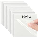 Yosemy 500 Blätter Transparente Haftnotizen,Transparent Sticky Notes Set 75×75mm Wasserfest Durchsichtige Selbstklebende Notizzettel Wiederbeschreibbar Für Schule Büro Hause
