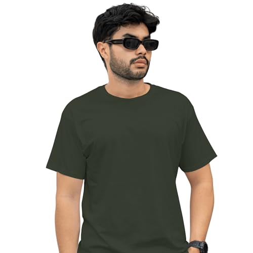 Image of NEWBAE Men's Solid Oversized T-Shirt