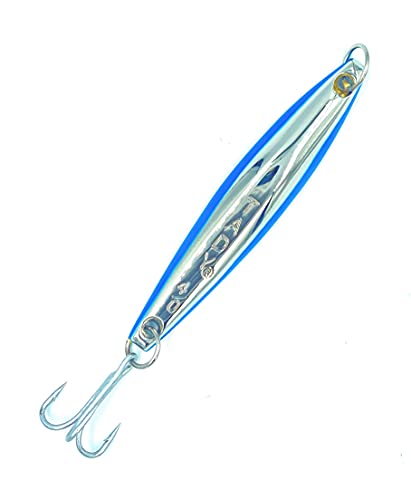 Tady 4/0 Heavy Yo-Yo Iron Saltwater Lures Vertical Jigging Jig (Blue Chrome)