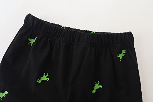Image of Boys Summer Short Sets Outfits Cotton Casual Crewneck Short Sleeve Shirt Shorts Playwear Clothes Sets 2-7Y