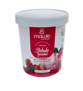 MAWIE Red Fruits Hair Ice Cream Mask – Vegan Hair Treatment with Yogurt Extract, Jojoba Scrub & Red Fruit Antioxidants – 430 ml