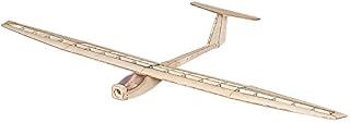 Viloga RC Glider Griffin Sailplane, 1.6M Laser Cut Balsa Wood Model Airplane Kit to Build, Unassembled Flying Model Plane for Adults (KIT+Motor+ESC+Servos+Covering)