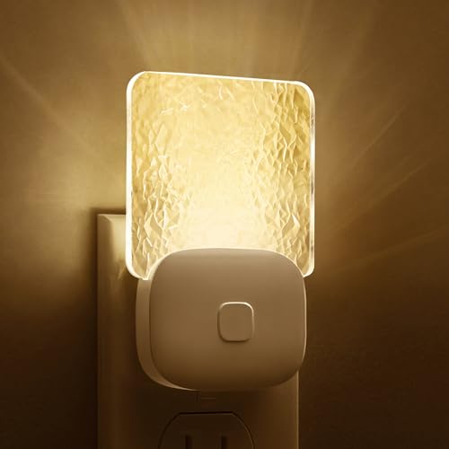 Image of L LOHAS LED Night Light Plug into Wall, 8-Color Changing+Soft White 3000K, Dusk to Dawn Sensor, 3 Lighting Modes, Nursery Night Light for Kids, Bedroom, Hallway, Room Decor