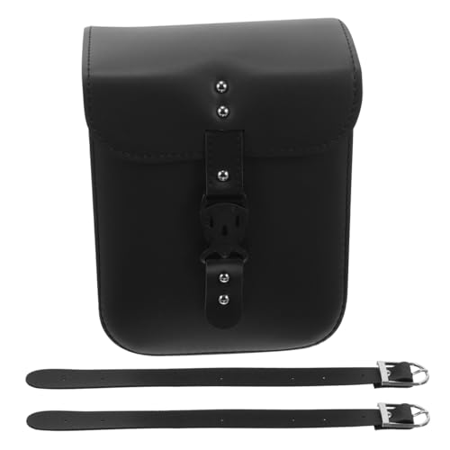 Sacoche de selle moto compacte en cuir synthétique face aux besoins de rangement